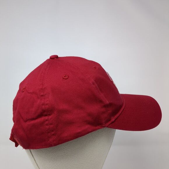 Brian Head Resort Strapback Hat Red OS Adjustable Embroidered Port & Company - Picture 6 of 10